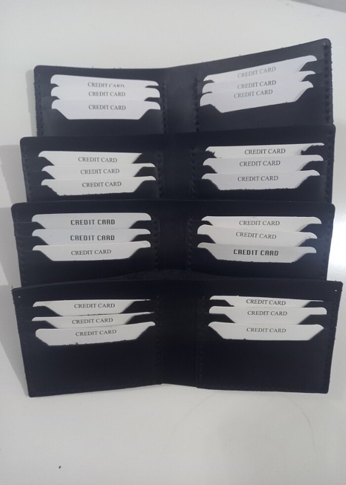 Hakiki Siyah Deri Cüzdan - Görsel 5