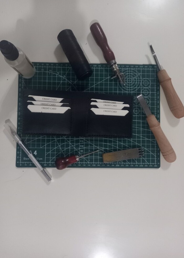 Hakiki Siyah Deri Cüzdan - Görsel 2