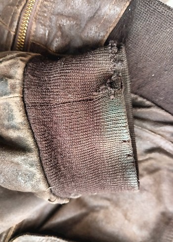 Kahverengi Vintage Deri Erkek Ceket - Görsel 6