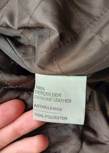 Kahverengi Vintage Deri Erkek Ceket - Görsel 5