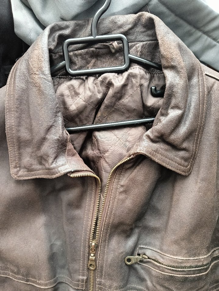 Kahverengi Vintage Deri Erkek Ceket - Görsel 4