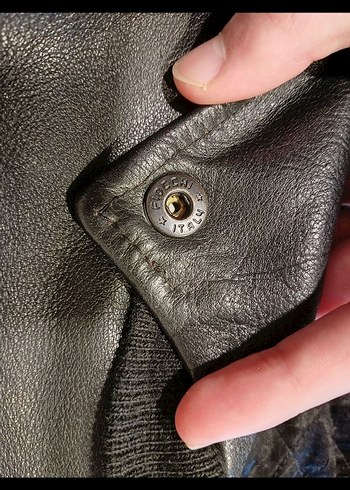 Vintage italy deri ceket - Görsel 3