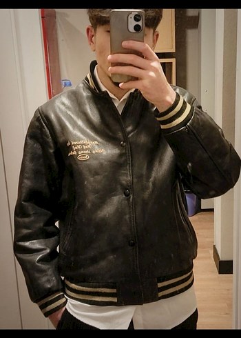 Vintage italy deri ceket - Görsel 4