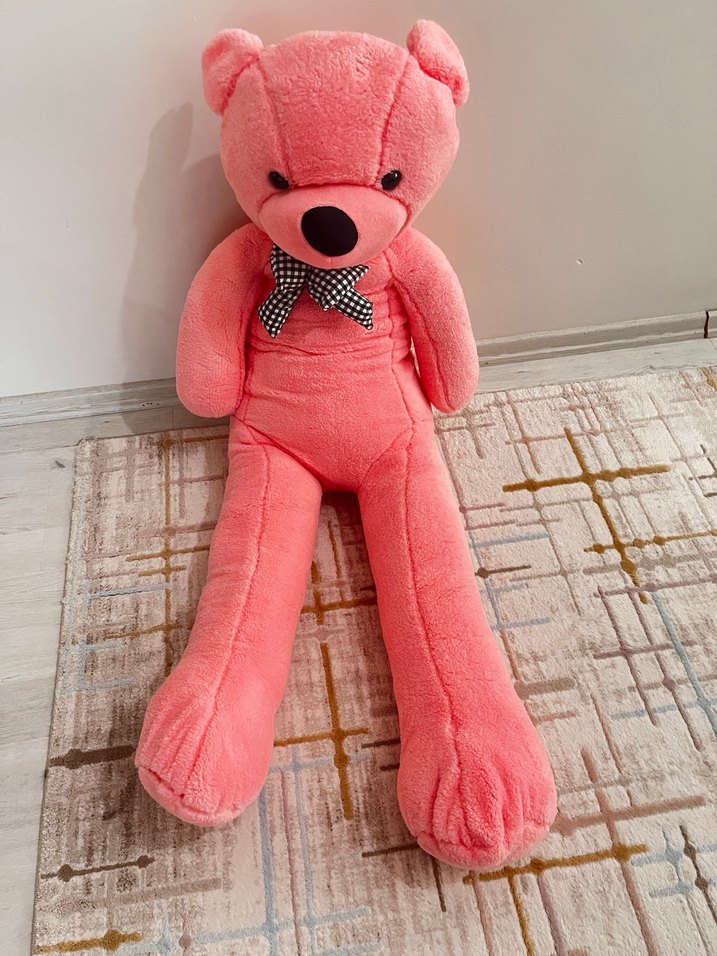 Pembe Uzun Bacaklı Peluş Ayıcık - Görsel 2