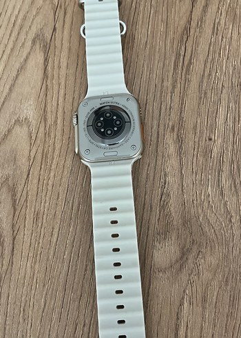 Beyaz silikon kayışlı gri akıllı saat - Görsel 2