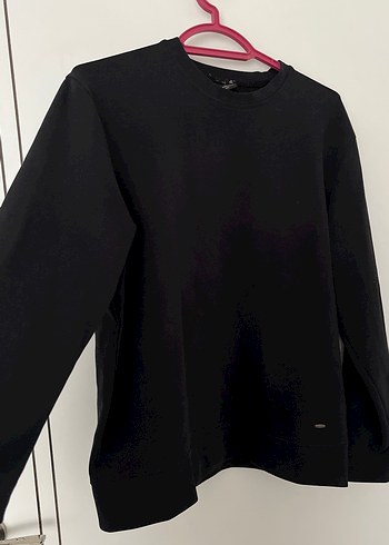 Siyah erkek Uzun Kollu Sweatshirt - Görsel 2