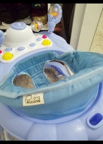 Sunny baby Pastel Mavi Bebek Yürüteci - Görsel 3