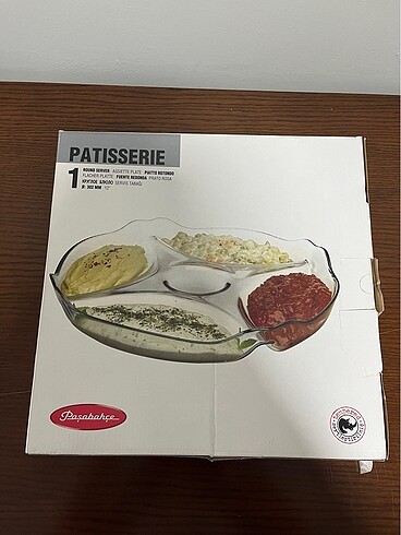 Paşabahçe bölmeli servis tabağı