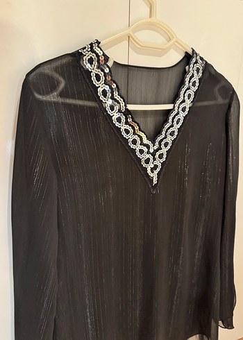 Abiye şifon bluz - Görsel 2