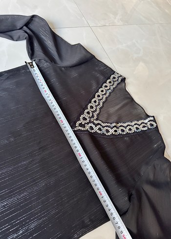 Abiye şifon bluz - Görsel 10