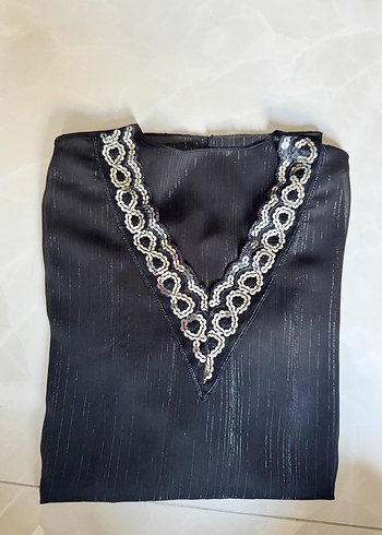 Abiye şifon bluz - Görsel 11