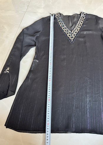 Abiye şifon bluz - Görsel 9