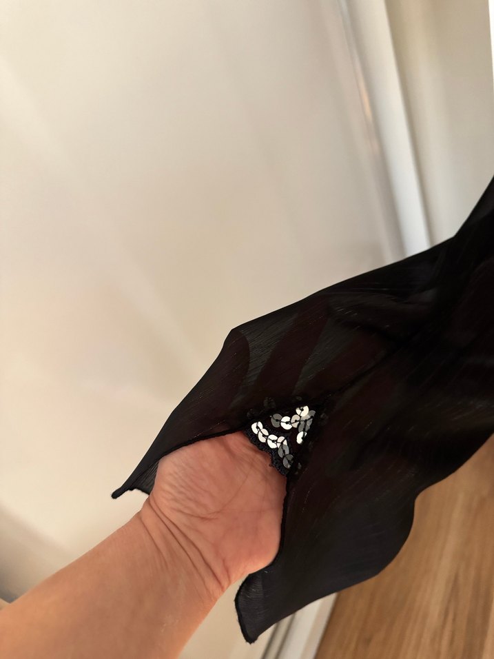 Abiye şifon bluz - Görsel 4