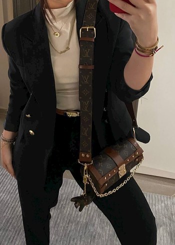 Louis Vuitton kahverengi papillon trunk çanta