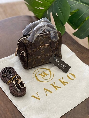 Vakko Vakko kahverengi mini çanta