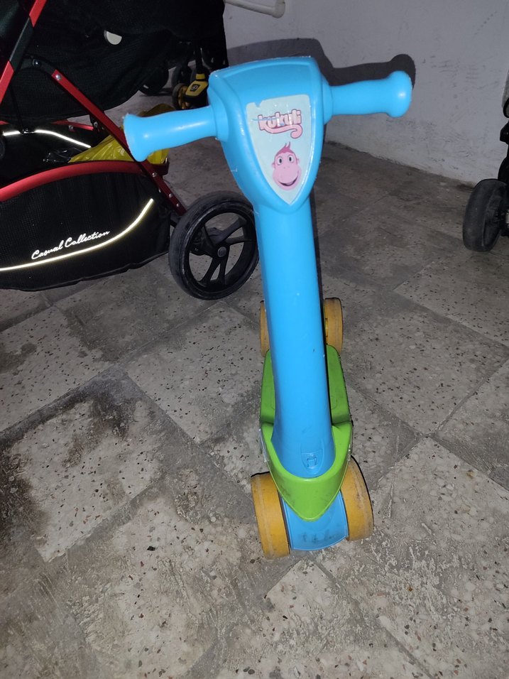 Renkli Mavi Çocuk Scooter - Görsel 2