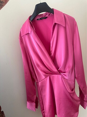 Zara Zara Saten Elbise