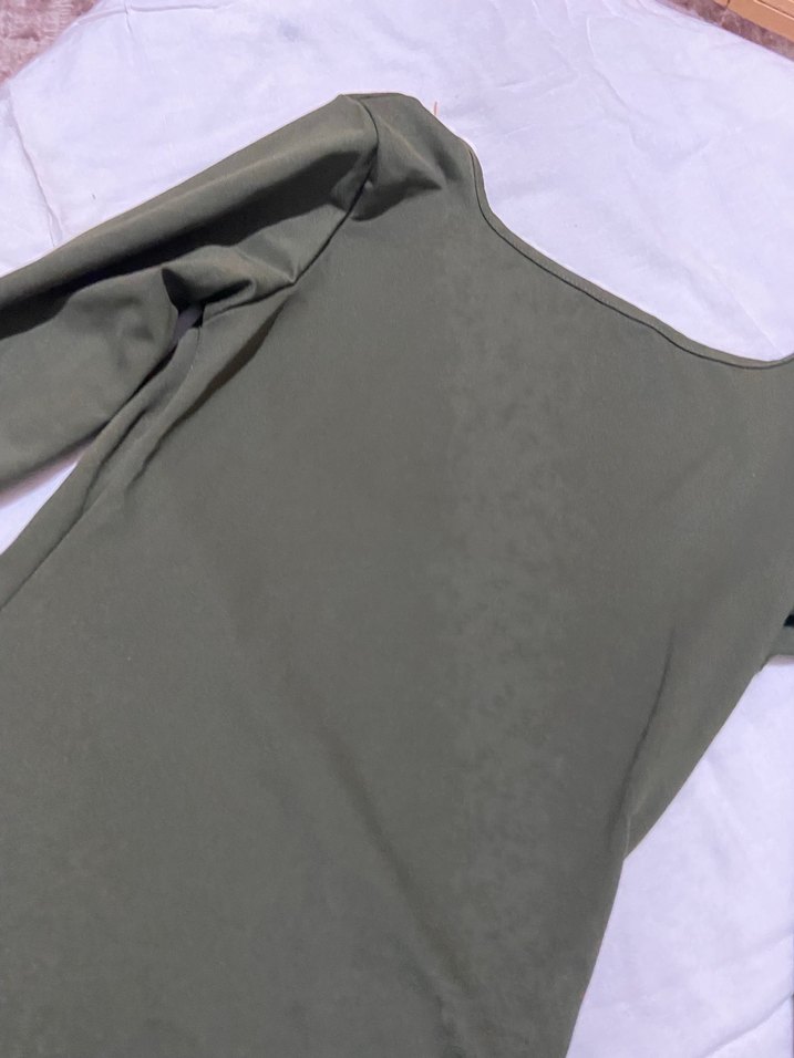 Haki Uzun Kollu Hamile Tulum - Görsel 2