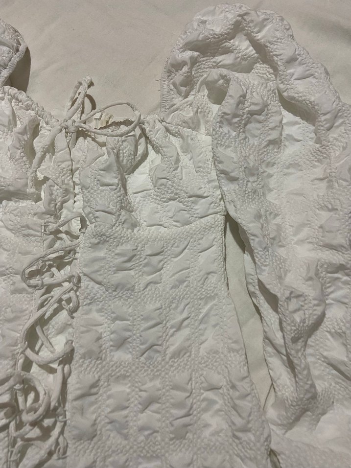 Beyaz Midi Bohem Gelinlik - Görsel 2