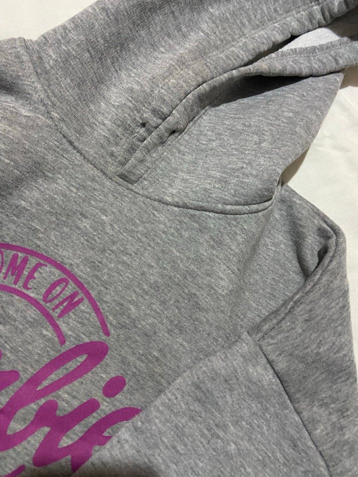 Gri Baskılı Kadın Sweatshirt - Görsel 2