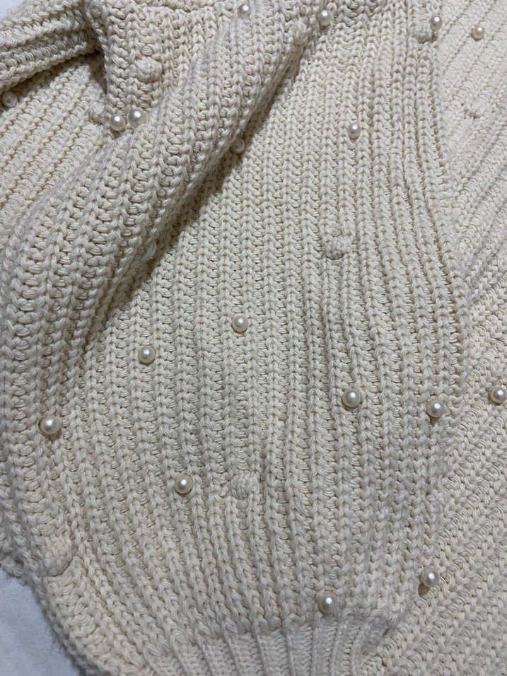 İnci Detaylı Örgü Kadın Kazak - Görsel 4