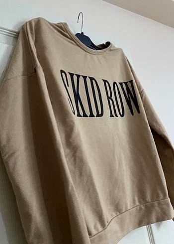 Kadın Kahverengi Baskılı Sweatshirt - Görsel 2