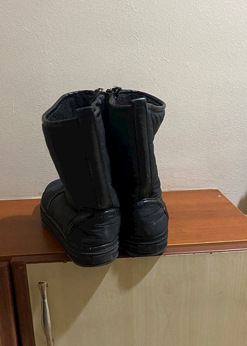 Siyah Kadın Kemerli Dolgu Topuk Bot - Görsel 3