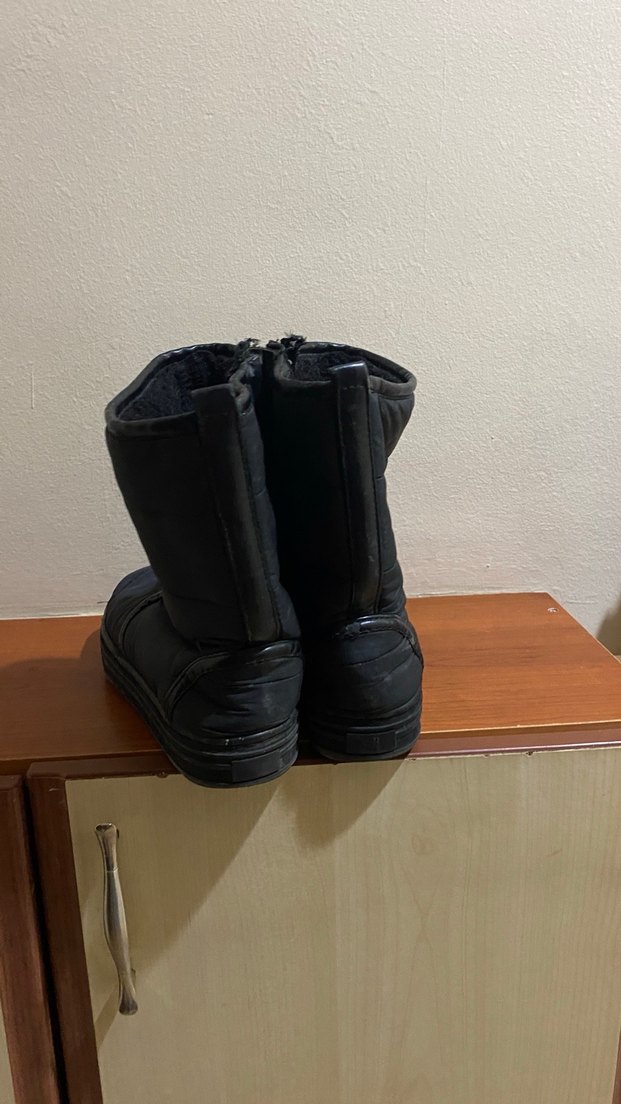 Siyah Kadın Kemerli Dolgu Topuk Bot - Görsel 3