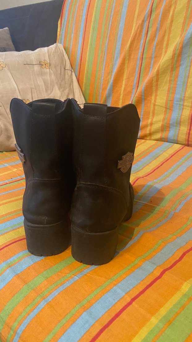 Siyah Kadın Stiletto Topuklu Punk Botlar - Görsel 3