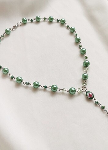 Tasarımcı Cam İnci Cloisonne Haç Rosary