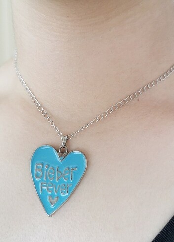 Beden mavi Renk Justin bieber fever kolye