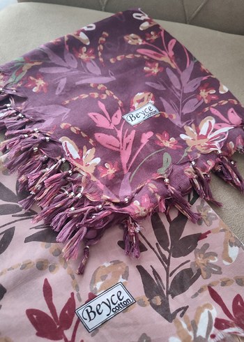 boncuklu eşarp - Görsel 3