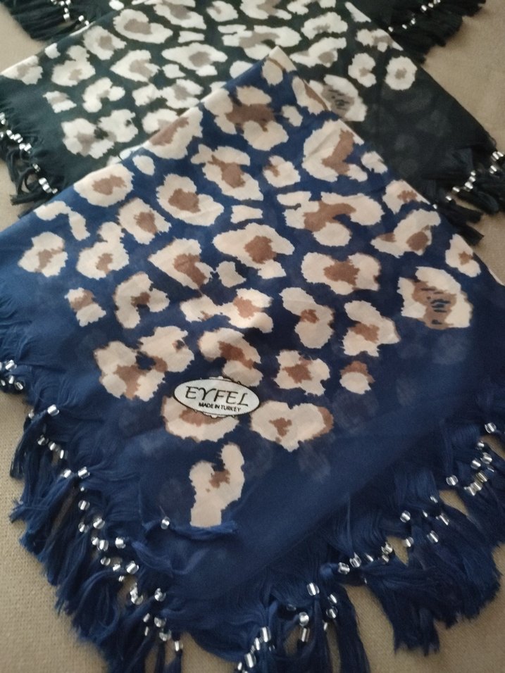 sökme boncuklu eşarp - Görsel 5