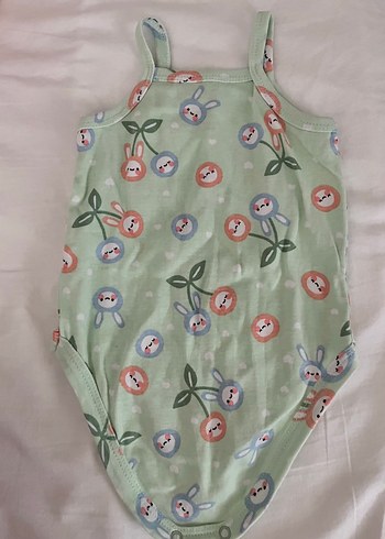İki adet iyi durumda Kız Bebek  Askılı Bodyler - Görsel 4
