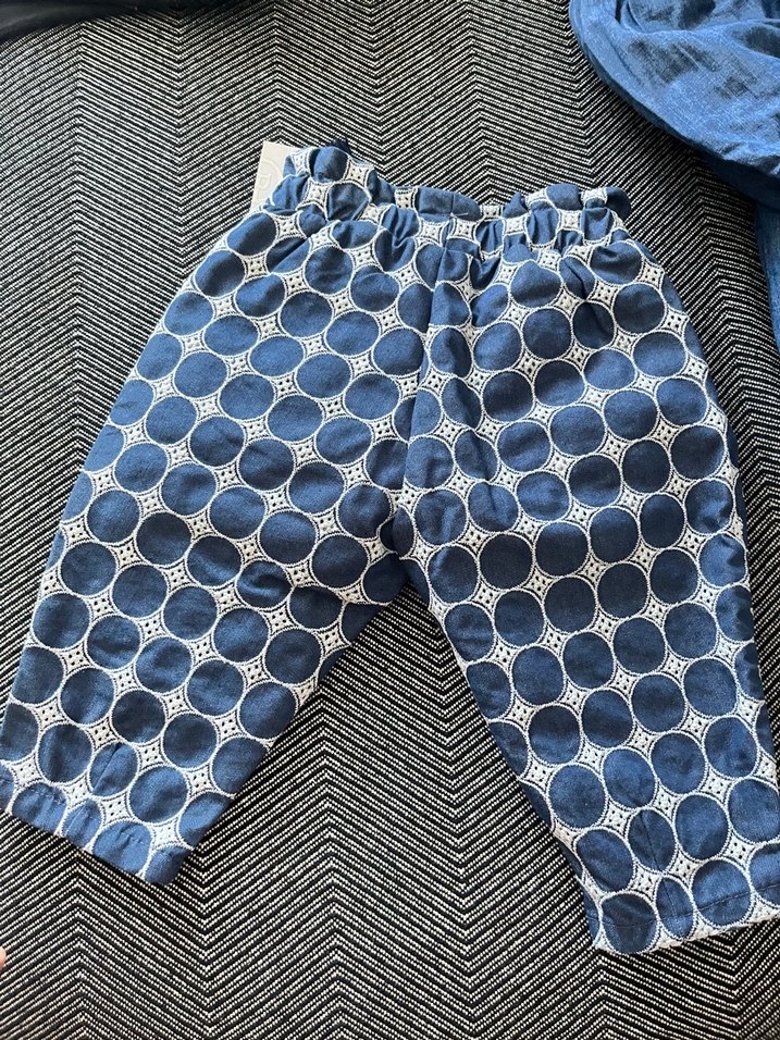 Kızlar için Bol Kesim Bağcıklı Pantolon - Görsel 2