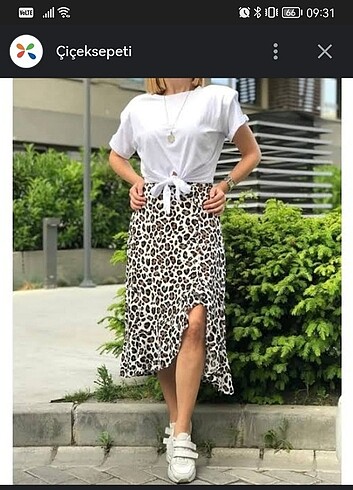 Leoparlı etek 