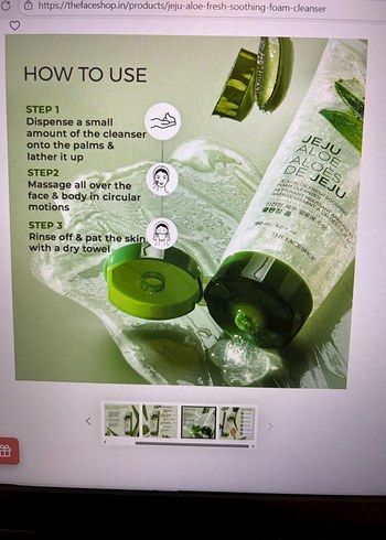 Aloe Vera Yüz Temizleyici Jel ve Nemlendirici - Görsel 5