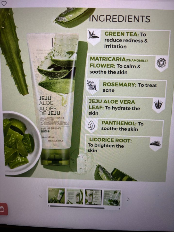 Aloe Vera Yüz Temizleyici Jel ve Nemlendirici - Görsel 4