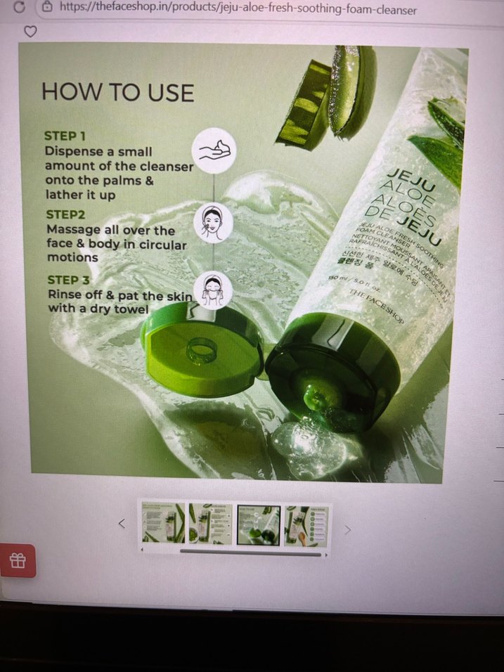 Aloe Vera Yüz Temizleyici Jel ve Nemlendirici - Görsel 5