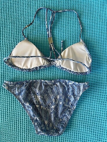 s Beden mavi Renk Koton Bikini Takımı