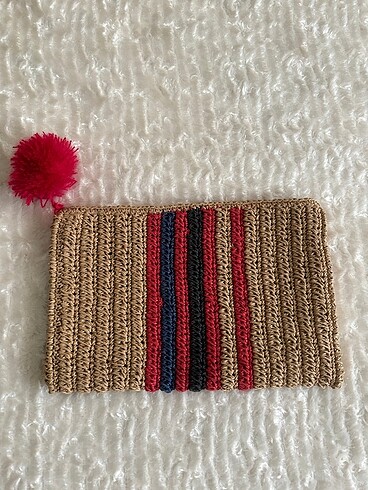 Hasır Clutch Çanta