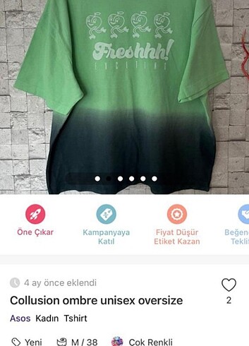 collusion ombre unisex oversize