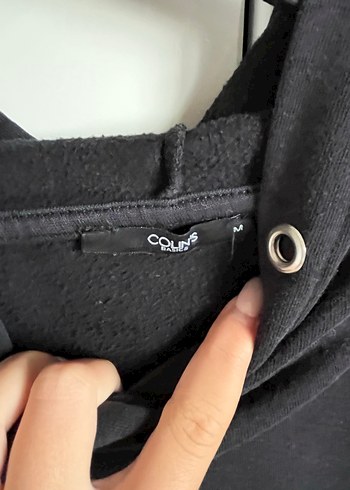 Colin's Siyah Kapüşonlu Kadın Sweatshirt