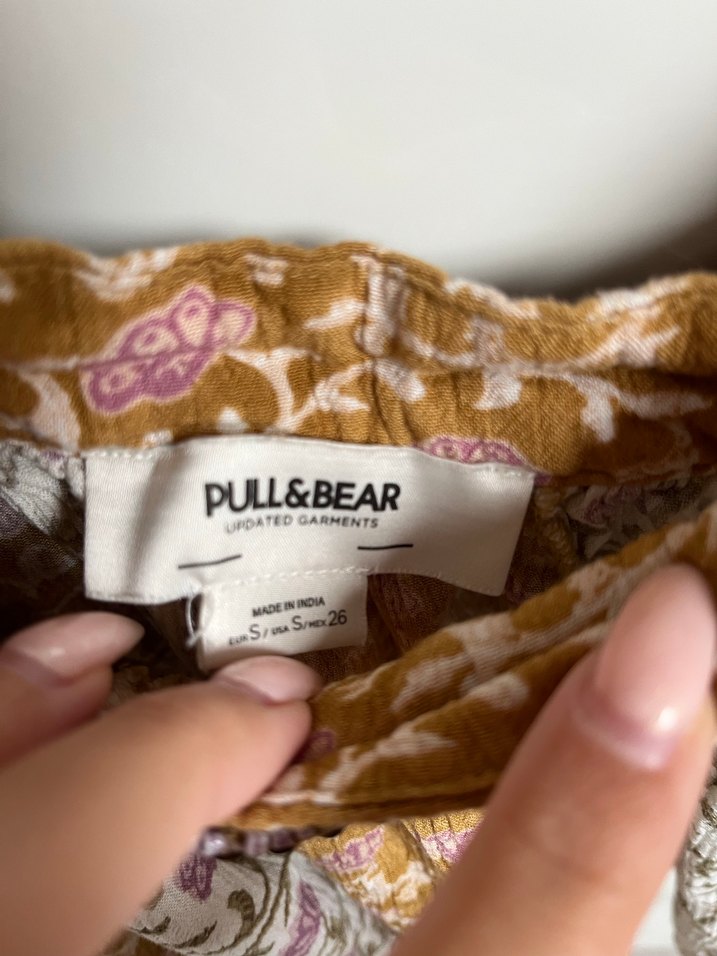 Bohem Tarzı Drapeli Kısa etek - Görsel 2