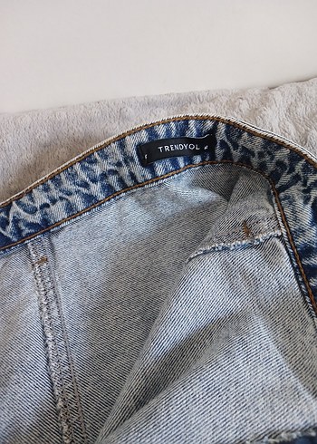 42 Beden Yırtmaçlı Midi Denim Etek