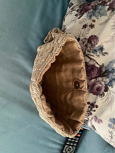 Beden Polyester makrome örgü clutch çanta