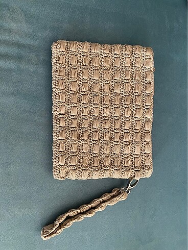 Diğer Polyester makrome örgü clutch çanta