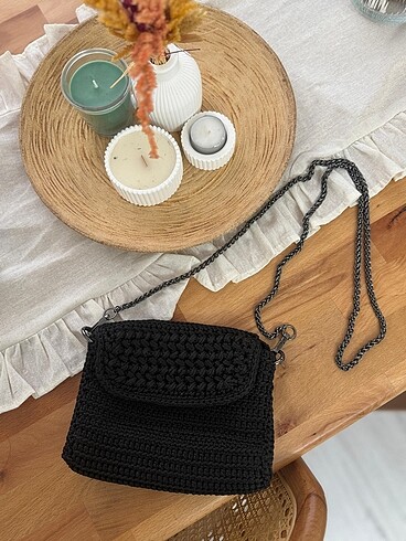 Diğer Polyester makrome örgü çanta