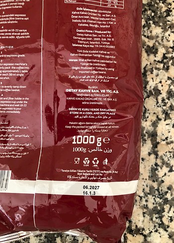 Karaca Kahve Çekirdeği Espresso 1000g