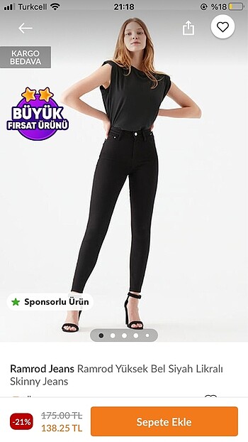 Yüksek bel dar paça pantolon